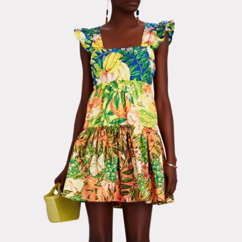 FARM Rio Multicolor Tropical Mini Dress XS